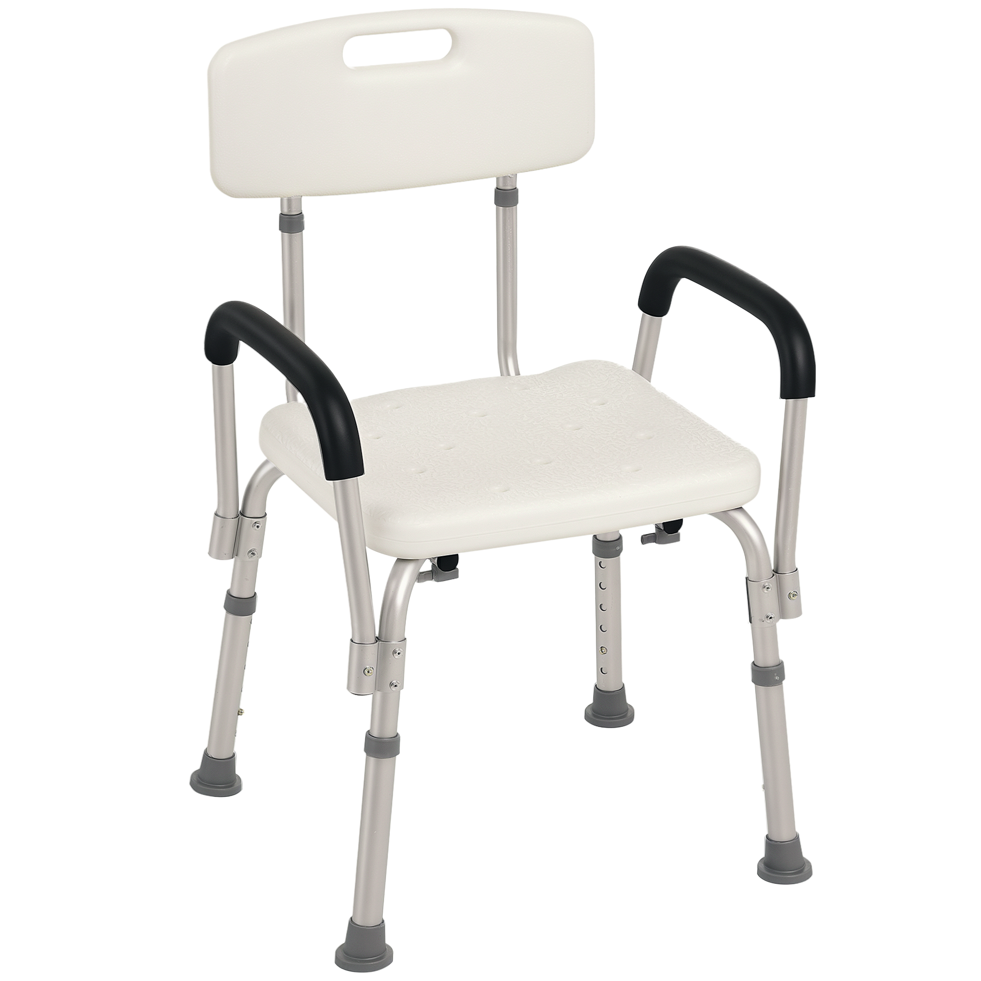 Adjustable Shower Chair with Armrests