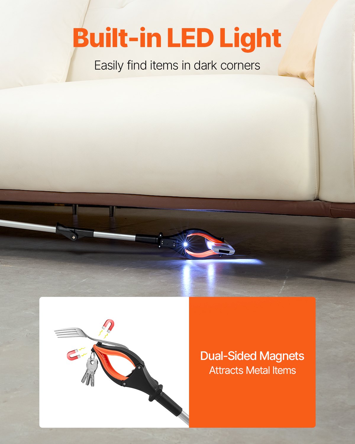 Foldable Long Reach Grabber Tool