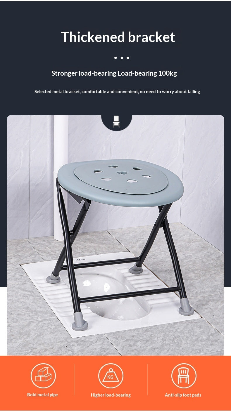 Foldable Support Bath Chair with Backrest