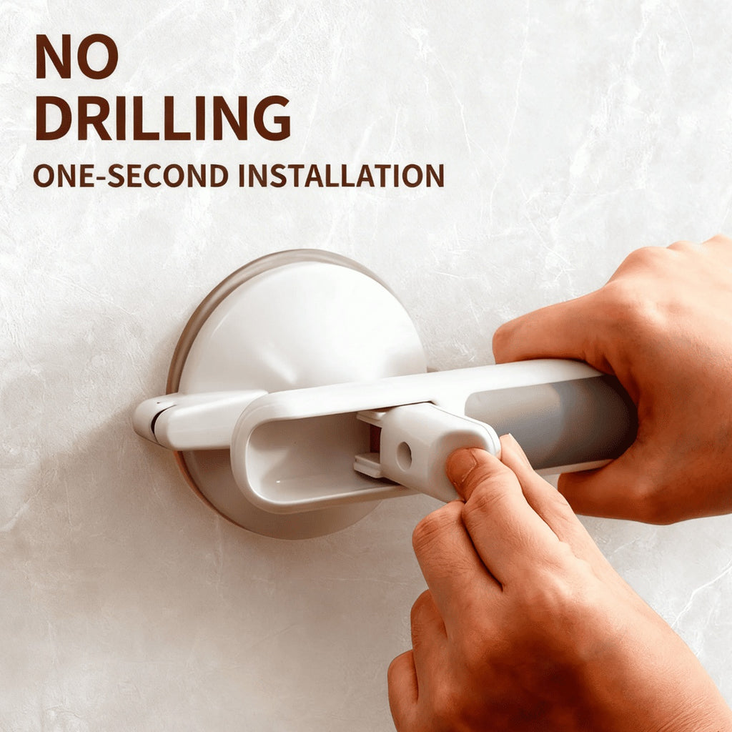 SecureGrip Suction Shower Handle