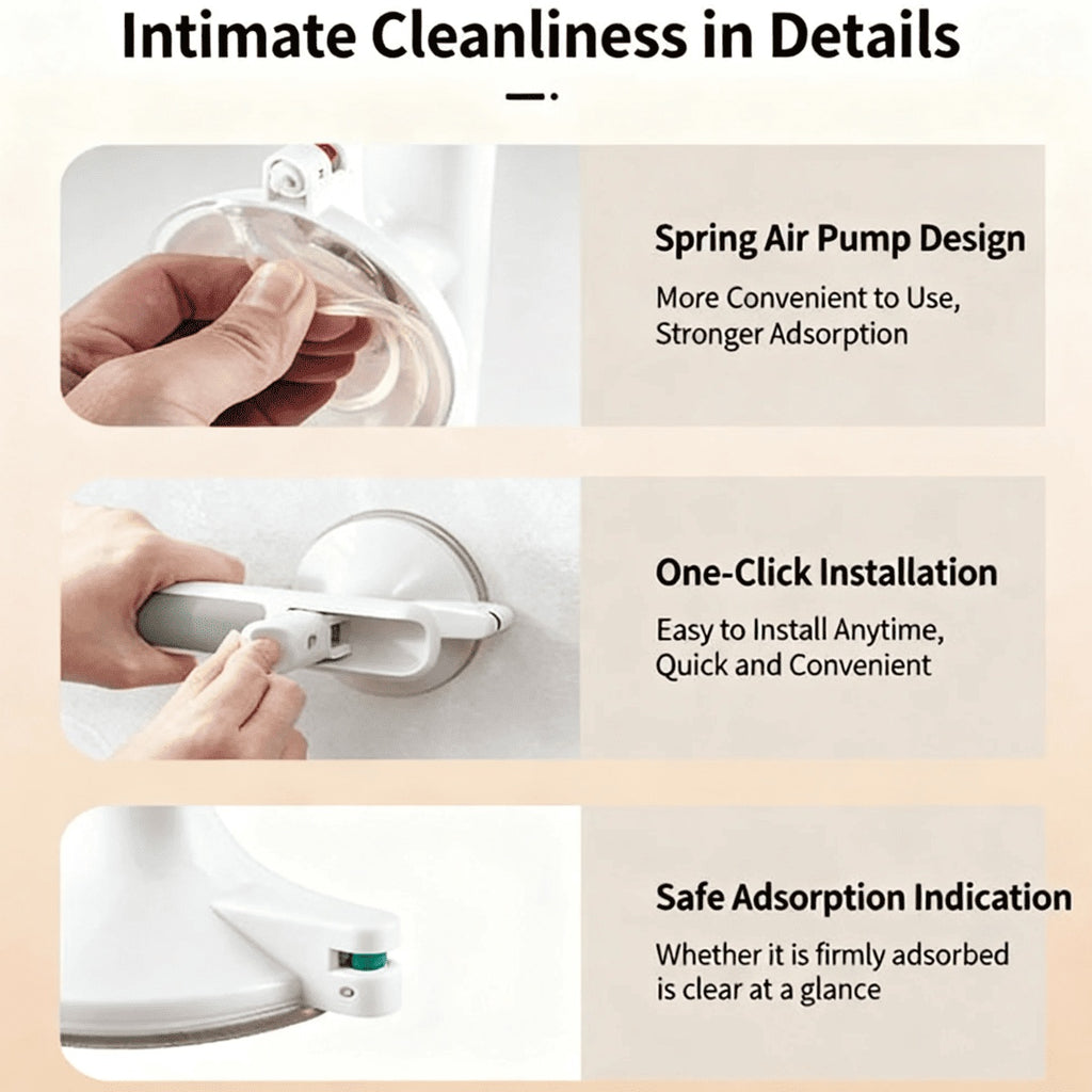 SecureGrip Suction Shower Handle